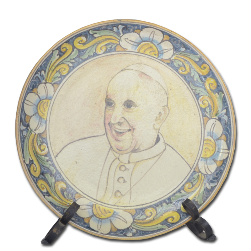 Piatto Papa Francesco