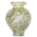 Vaso quattro decori smerlato