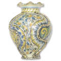 Vaso quattro decori smerlato